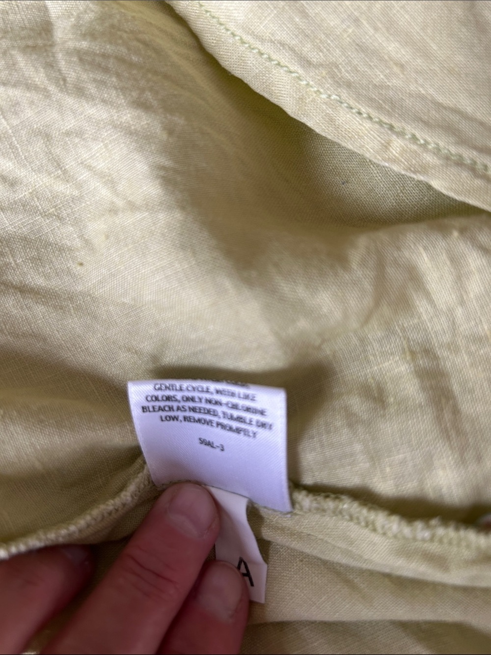 Eileen Fisher Pale Lime Button-Front Tunic 1X - Picture 9 of 12